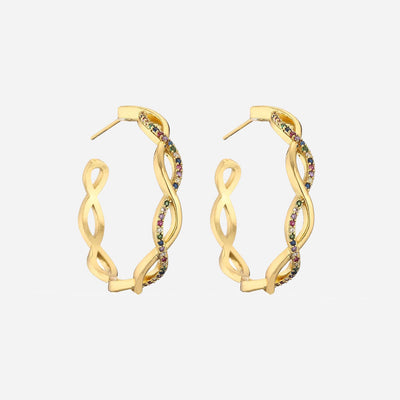 Clara | Wave Earrings 18K Gold