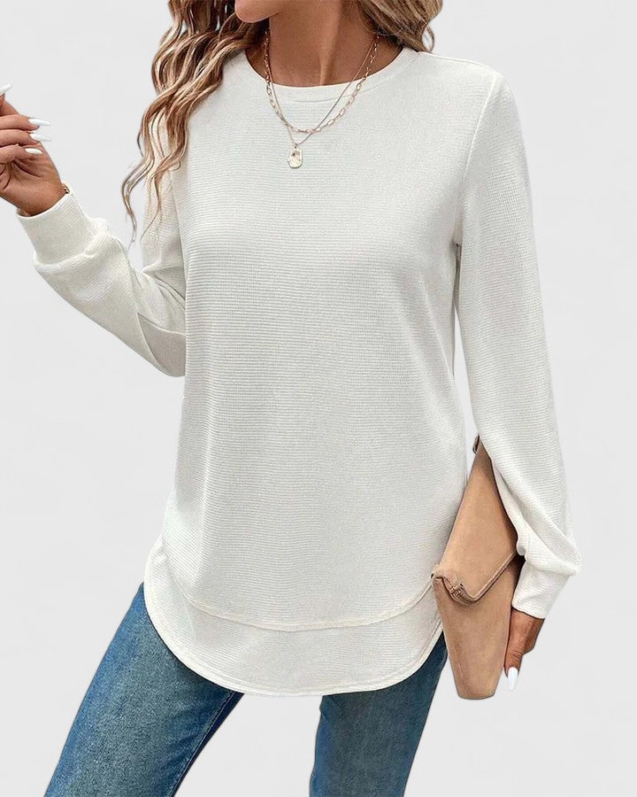 Clara | Elegant O-Neck Long Sleeve