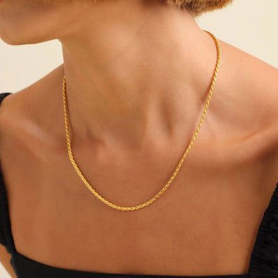 Clara | Rope Chain 18K Gold