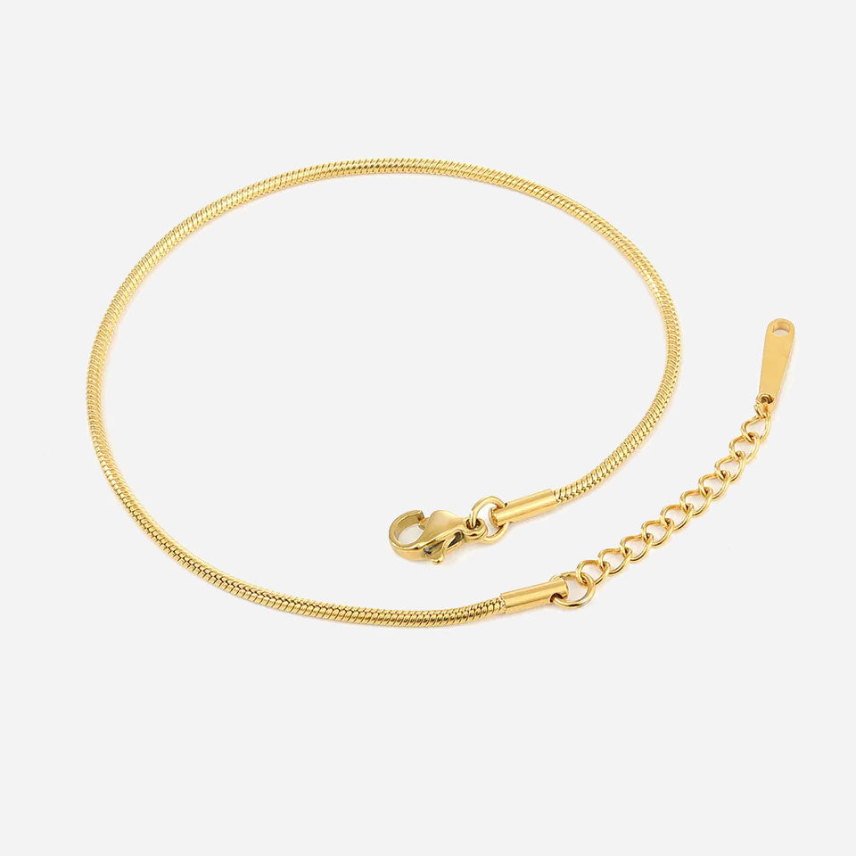 Clara | Pink Anklet 18K Gold
