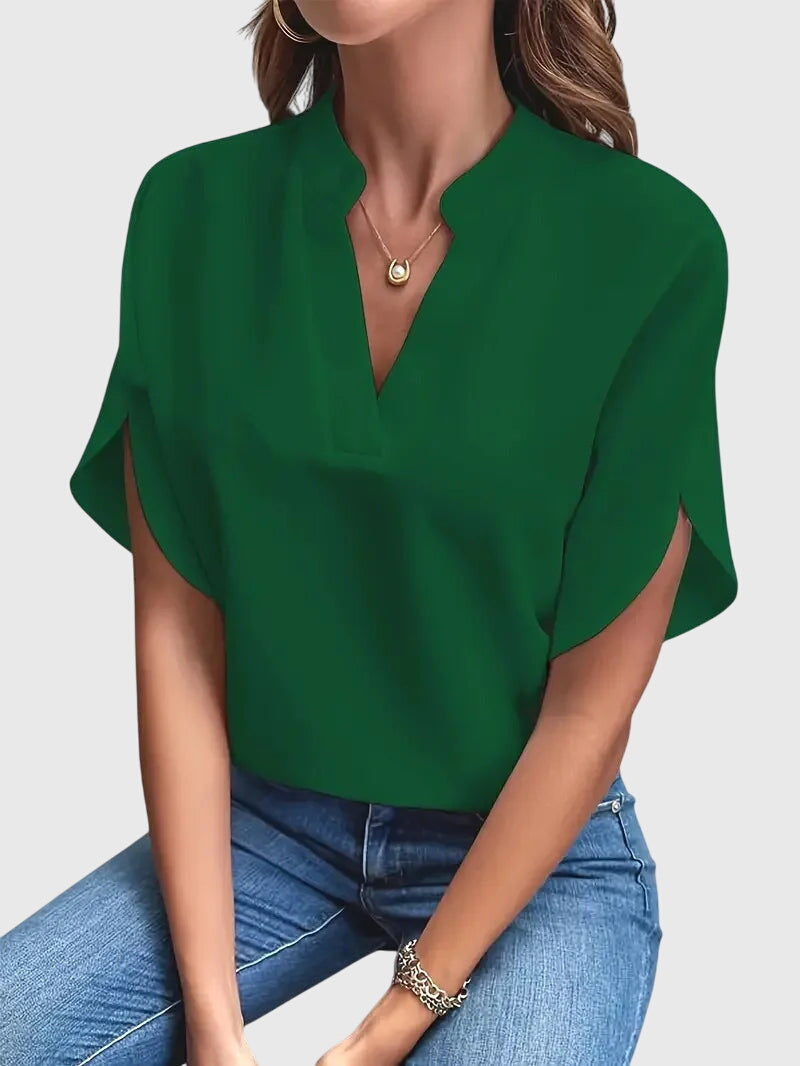 Clara | Soft and Elegant V-Neck Shirt
