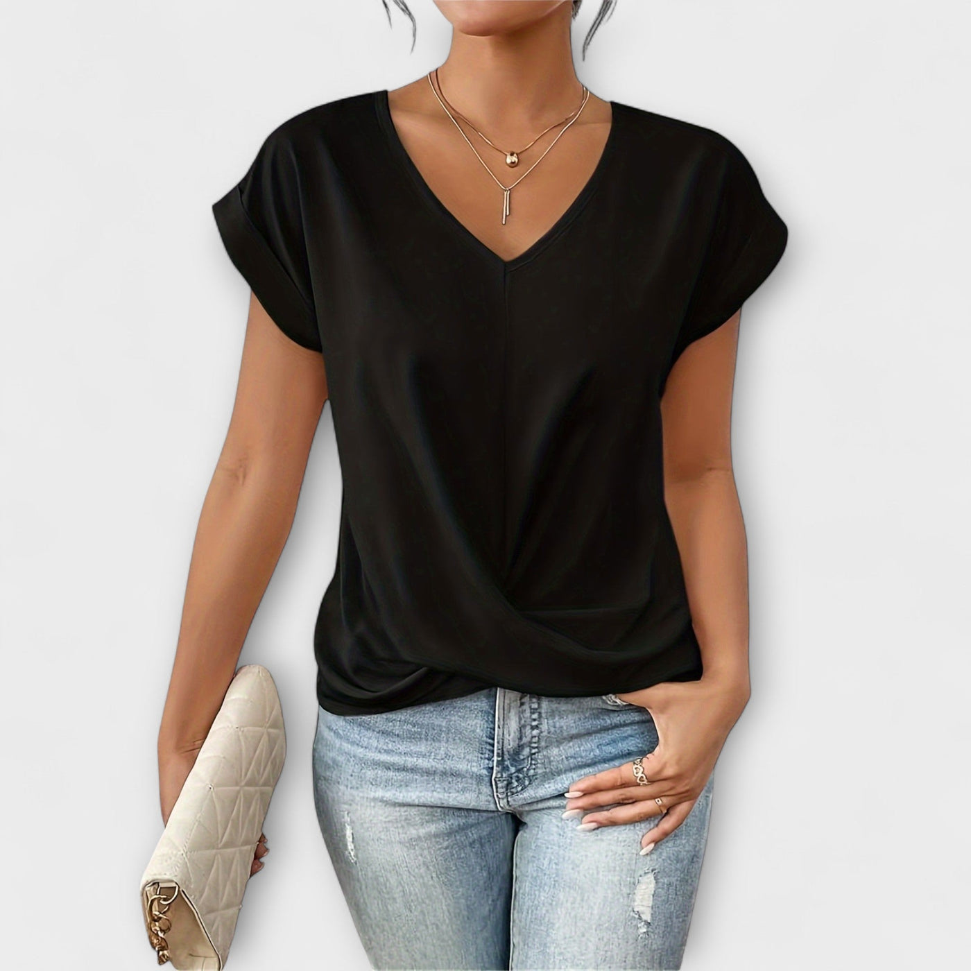 Clara | Elegant V-neck Top