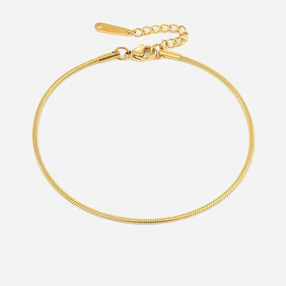 Clara | Pink Anklet 18K Gold