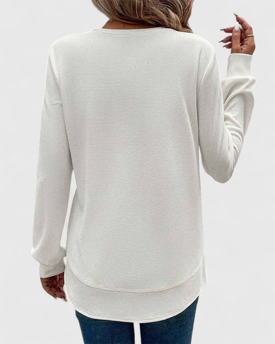 Clara | Elegant O-Neck Long Sleeve
