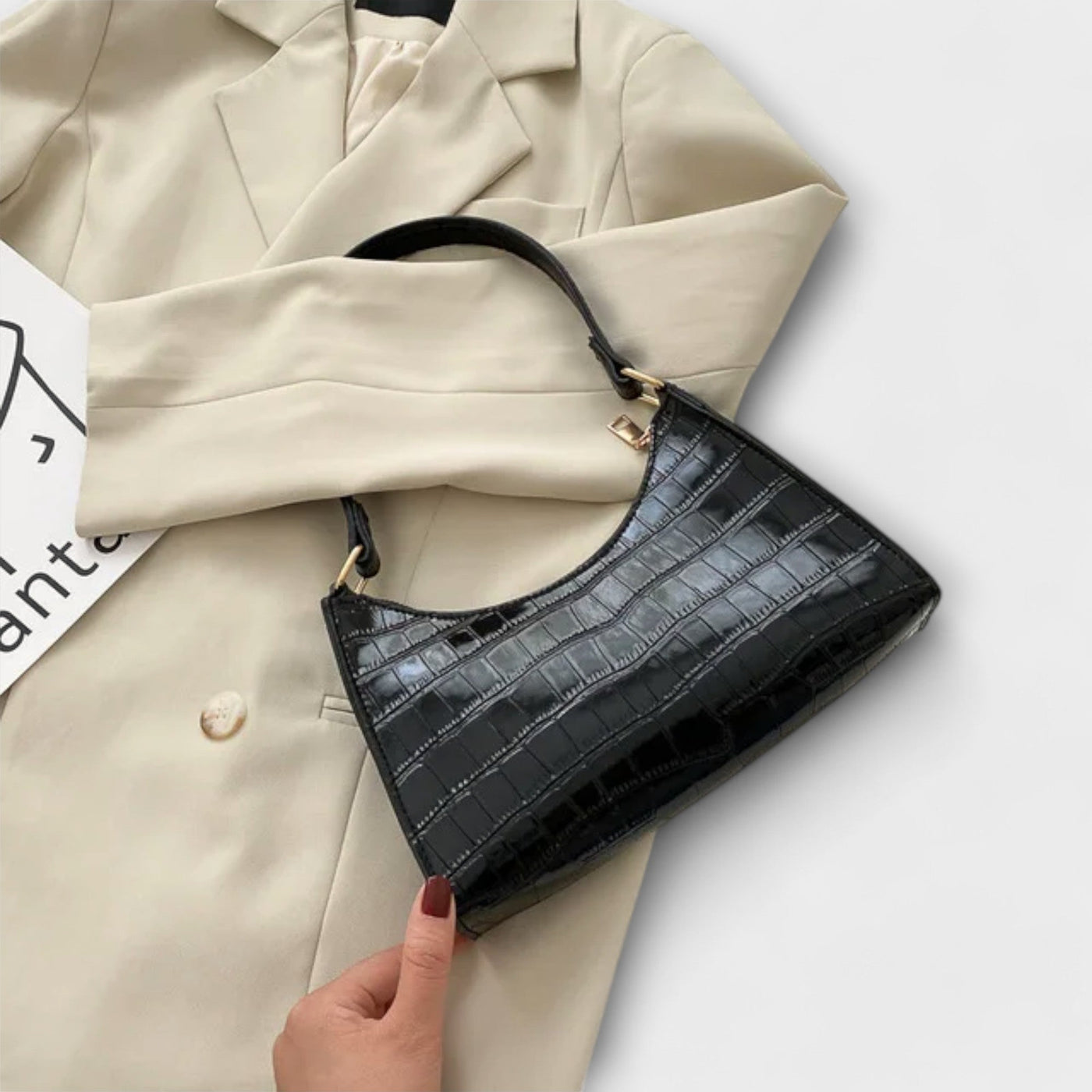 Clara | Shiny Leather Bag