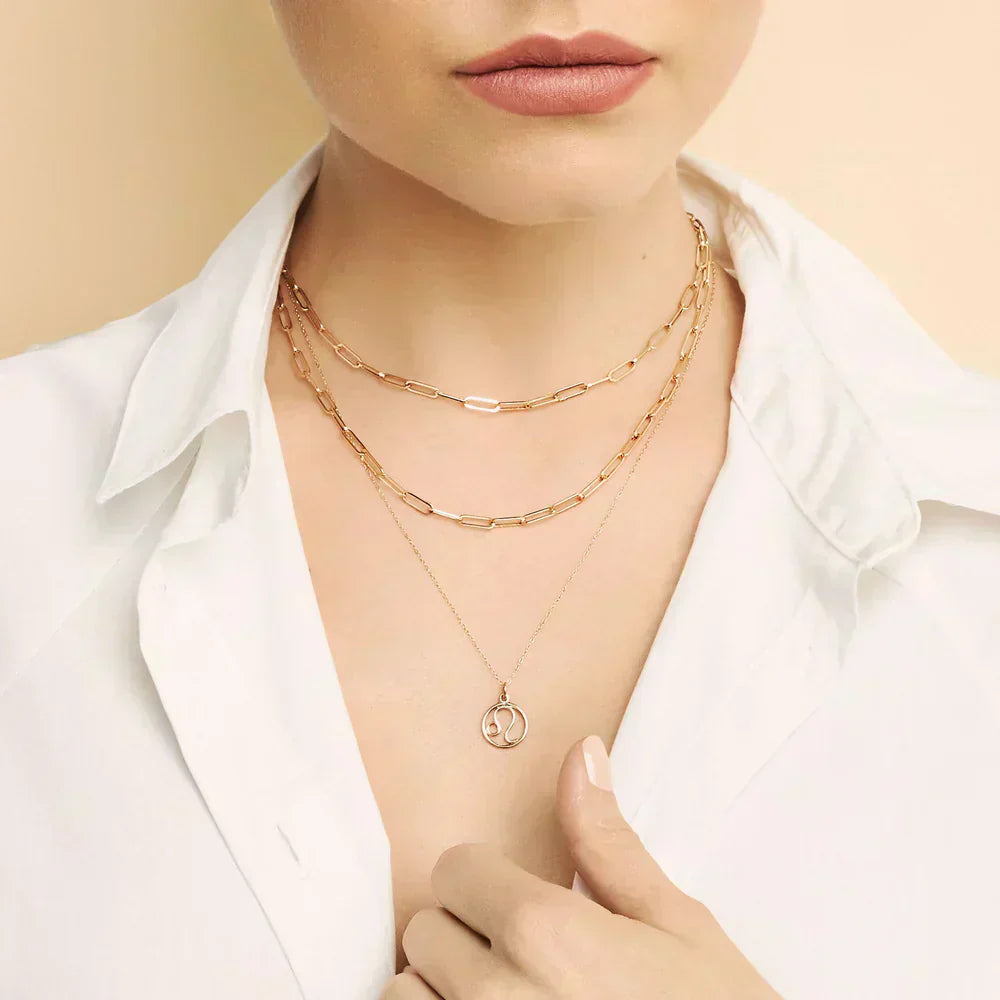 Clara | Zodiac Sign Necklace 18k Gold