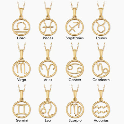 Clara | Zodiac Sign Necklace 18k Gold