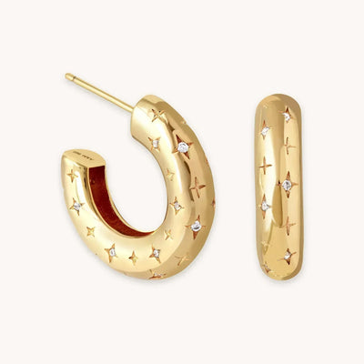Clara | Star Earrings 18k Gold