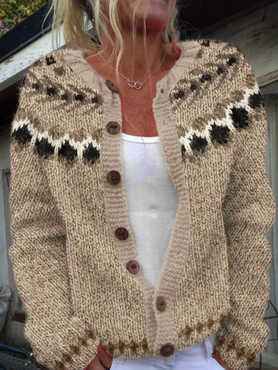 Aubree | Vintage Icelandic Wool Cardigan