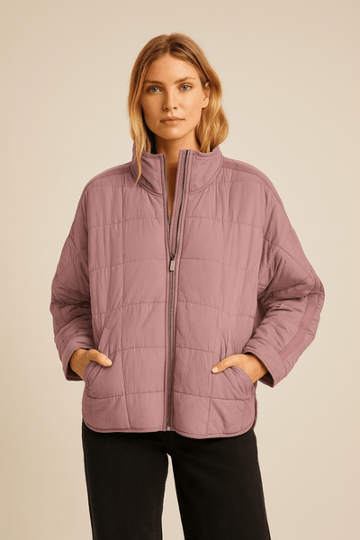 APRIL – LIGHTWEIGHT COMPACT ZIP PUFFER JACKET