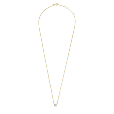 Clara | Moissanite Stone Necklace 14k Gold