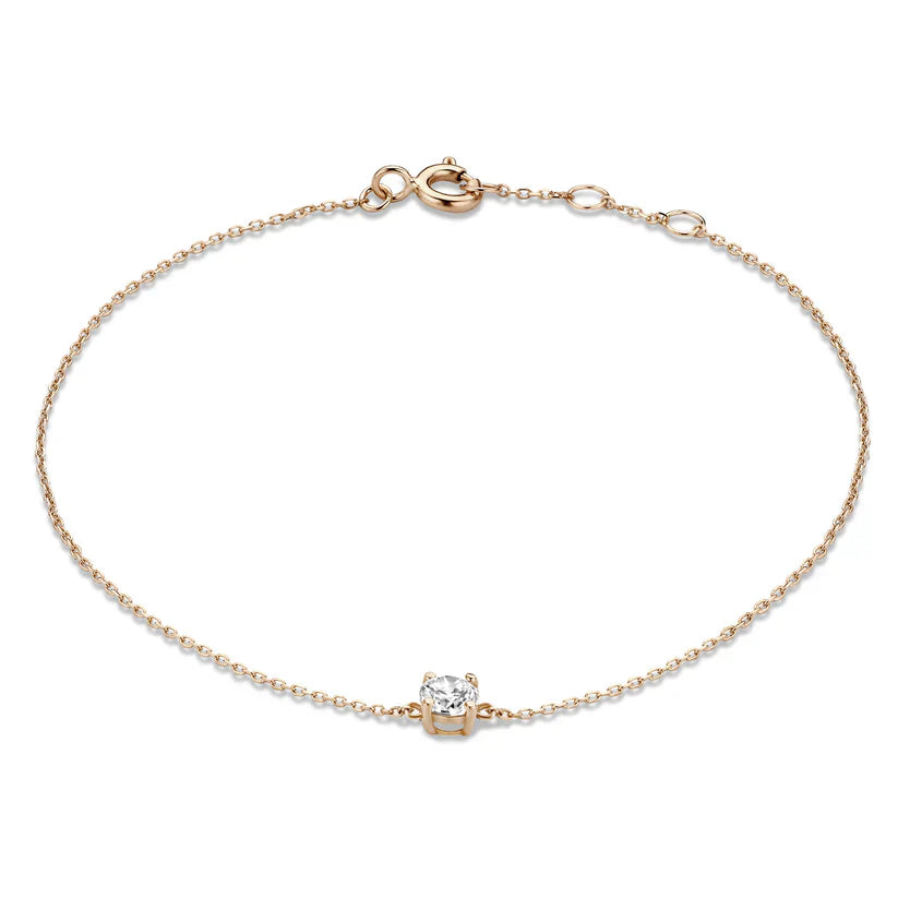 Clara | Bracelet with Moissanite Stones in 14k Gold