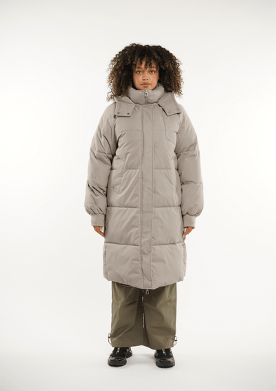 LUNA | HOODED LONG PUFFER JACKET