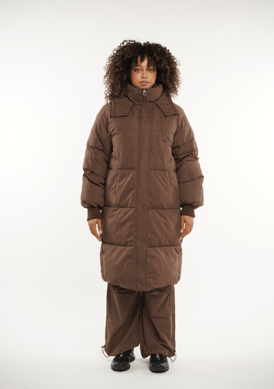 LUNA | HOODED LONG PUFFER JACKET