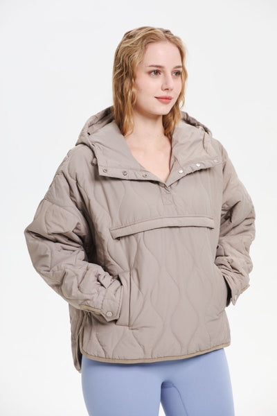 WILLOW | QUILTED WATER REPELLENT HOODED JACKET