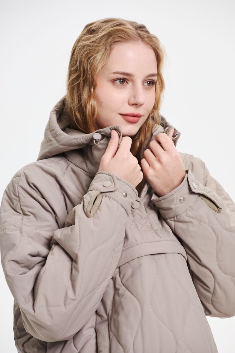 WILLOW | QUILTED WATER REPELLENT HOODED JACKET